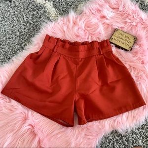 ❤️ 6/20 Red Orange Shorts